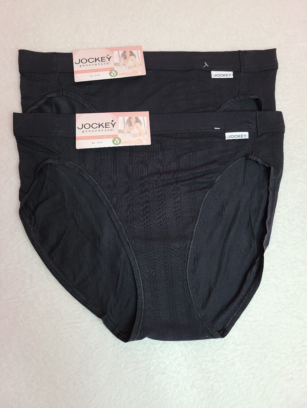 2pk Jockey Soft Touch Breathe Modal Classic Hi-cut Bikini Panties Size M